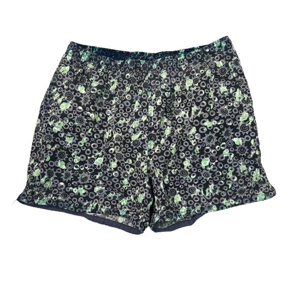 Pierre Cardin VTG Y2K Swim Trunks Shorts AOP 4" Inseam Mesh Liner Blue Large - Picture 1 of 6